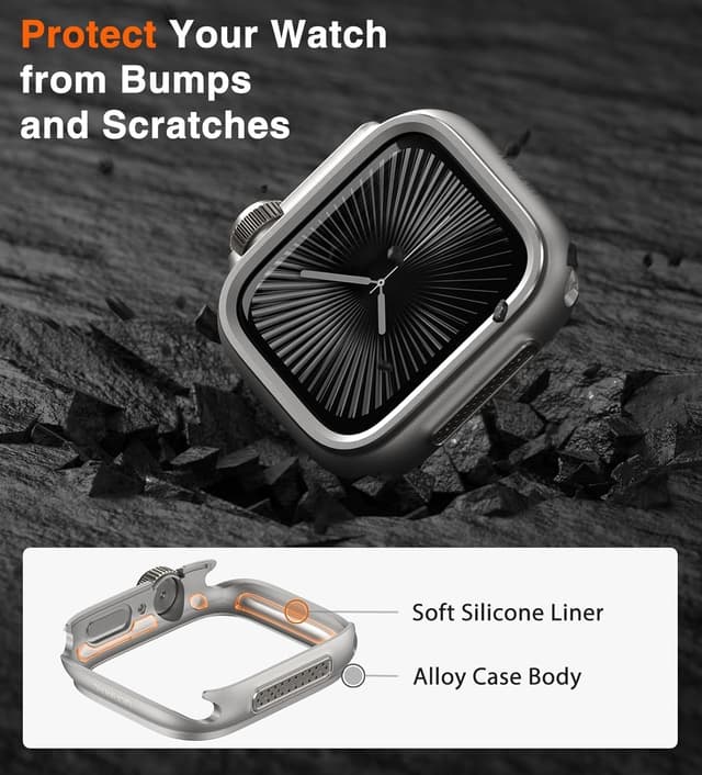 Detalle 2 de Apple Watch Series 10 46mm case in silver