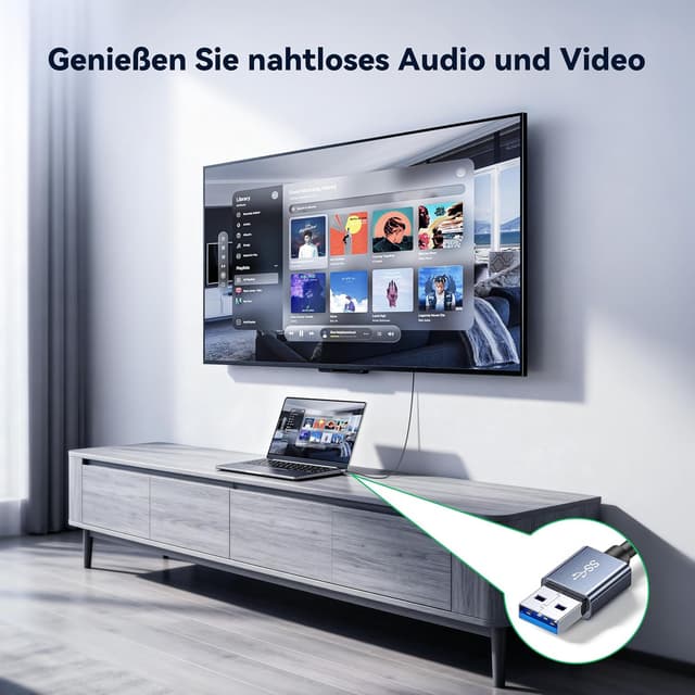 Thumbnail 4 de biaze ZH213 USB‑auf‑HDMI Adapterkabel 1 m, 1080p 60Hz