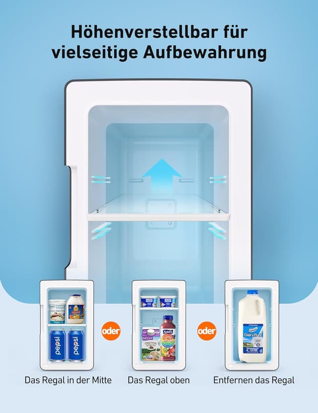 Detalle 2 de AstroAI Mini Kühlschrank 6 Liter mit 2 in 1