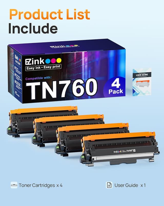 Thumbnail 3 de E-Z Ink TN760 Toner for Brother 3000-page