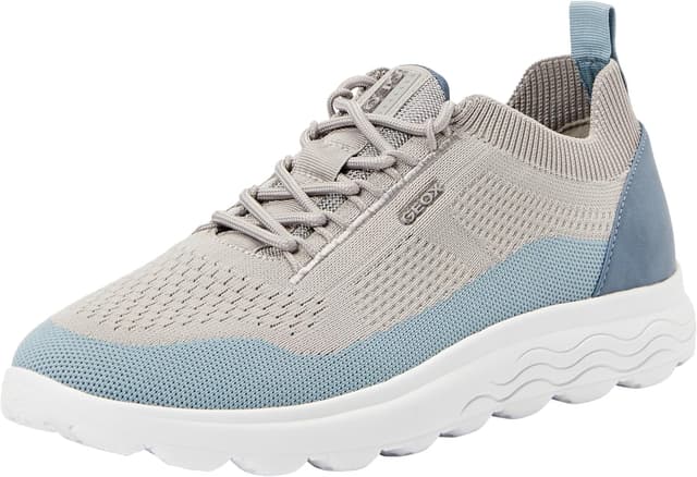 Detalle 2 de Geox U Spherica A para hombre, zapatillas azules con sistema Zero-Shock y suela transpirable