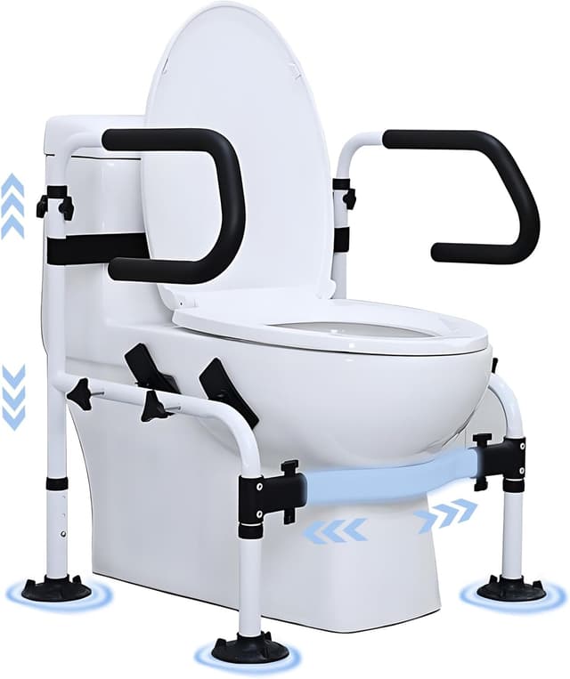 Imagen de NJUN Apoyabrazos WC Ajustable y Estable 150 kg en OfertitasTOP