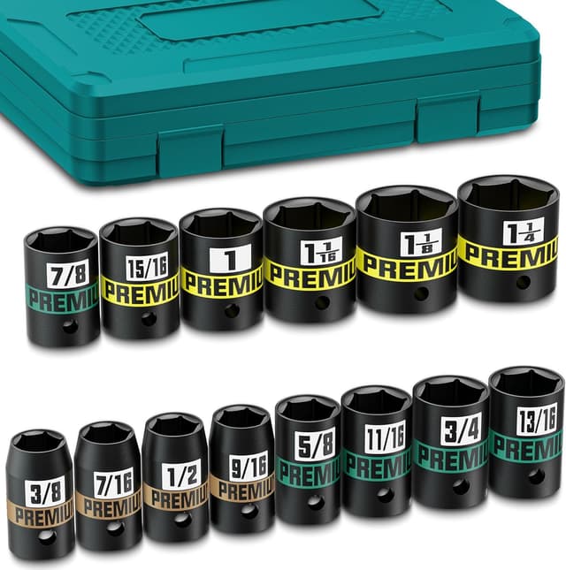 Detalle de KIRXST Impact Socket Set 14-Piece