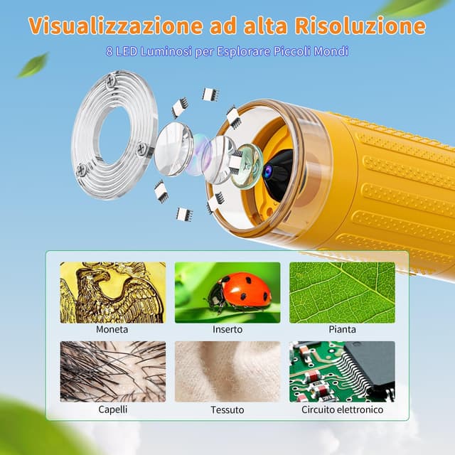 Thumbnail 2 de SKYBASIC Microscopio digitale per bambini 1000x 🔬