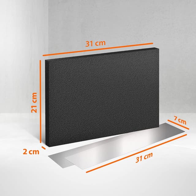 Detalle de Upgrade4cars Mousse de protection de garage murale adhésive blanche (rouleau) – plaques mur anti-chocs