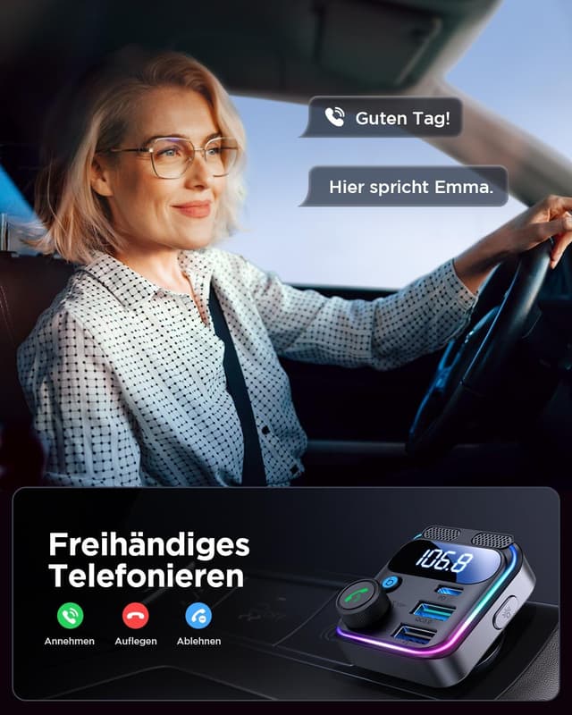 Detalle 2 de JOYROOM 81W Bluetooth Adapter Auto 45W