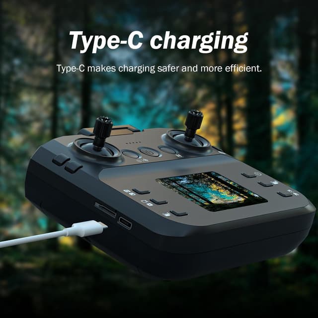 Detalle 2 de F417PRO Fakjank : mini drone avec caméra 1080P, écran et vol stable (pour débutants et enfants)