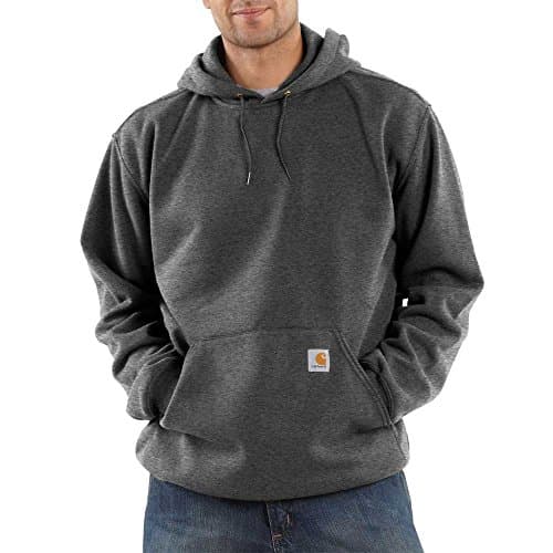 Detalle de Carhartt Midweight Hoodie Dunkelgrau talla M