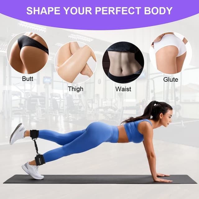 Thumbnail 3 de flintronic Sangle Cheville Musculation Poulie - Ankle Straps pour Fitness