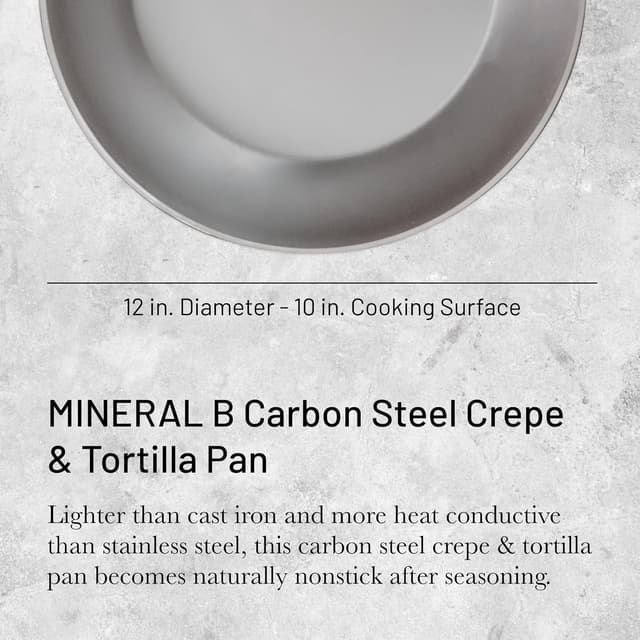 Detalle 2 de De Buyer Sartén de Crepes Hierro Mineral Ø30 cm