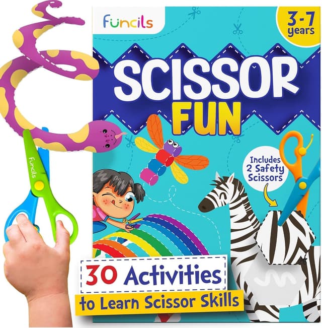 Detalle de Funcils Toddler Scissor Skills kit 2 books