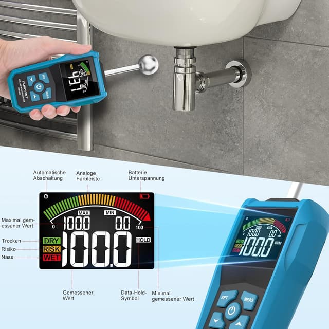 Thumbnail 3 de DURFICST Feuchtigkeitsmessgerät 40 mm 📏