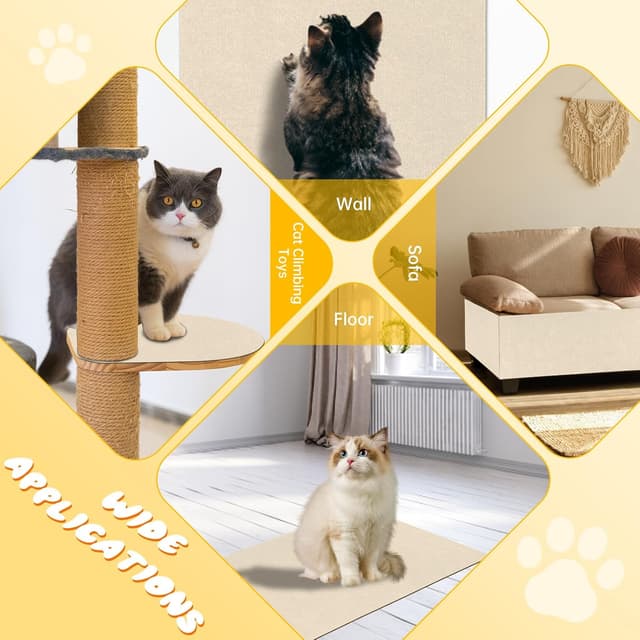 Thumbnail 6 de Yokuni Tapis Griffoir Chat Autocollant 200x40 cm