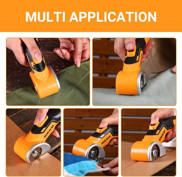 Detalle de DEKOPRO Rechargeable Box Cutter with Type-C