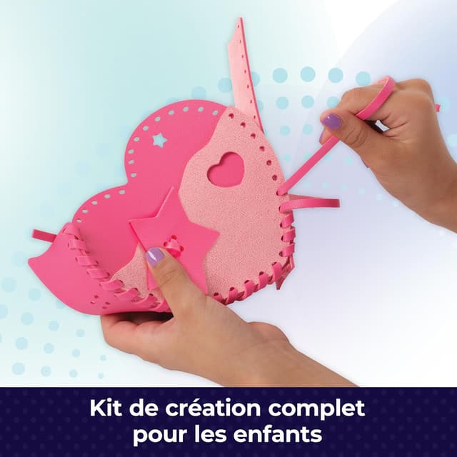 Detalle de Cool MAKER Kit Sac à main Sweetheart : créer un sac simili-cuir avec strass et charms