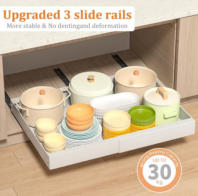 Detalle 2 de PNNP Teleskopschublade Küche, 32-53 cm