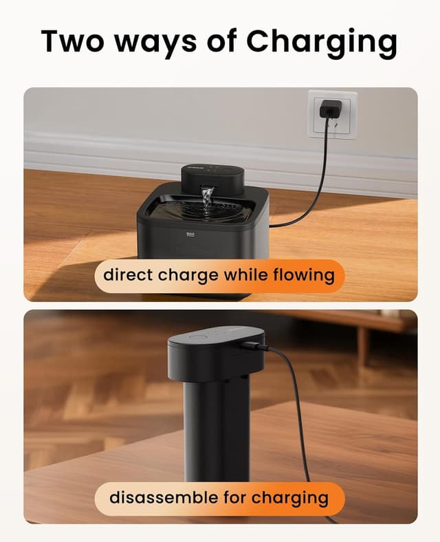 Detalle de oneisall Battery Module & Control Panel for PW13 2.2L cordless cat water fountain (Model PW13)