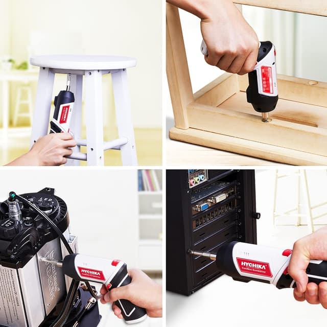 Thumbnail 6 de HYCHIKA Avvitatore a Batteria 6 Nm 3,6 V con LED, cavo USB e accessori per DIY