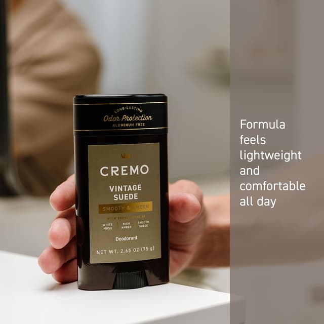 Thumbnail 3 de Cremo Vintage Suede Aluminum-Free Deodorant 2.65 oz