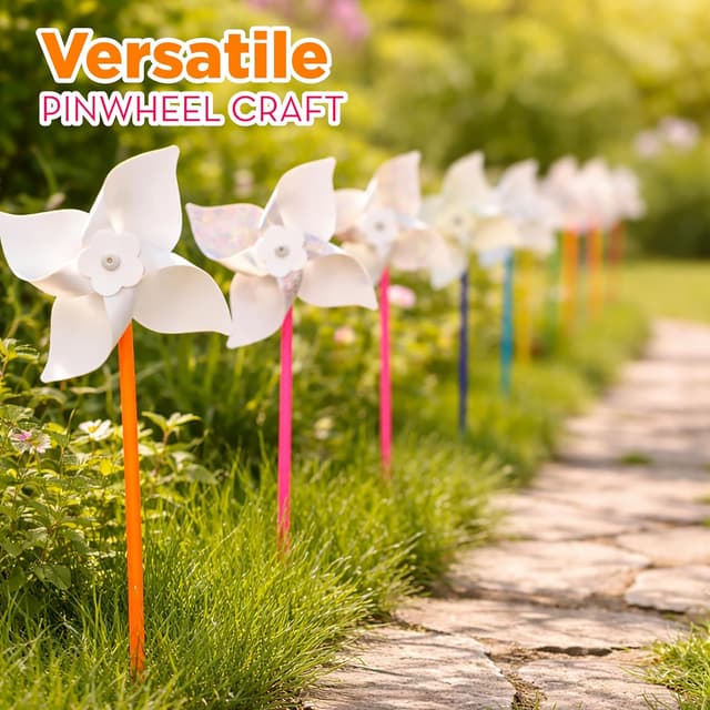 Thumbnail 6 de 4E's Novelty 24 DIY pinwheels craft kit