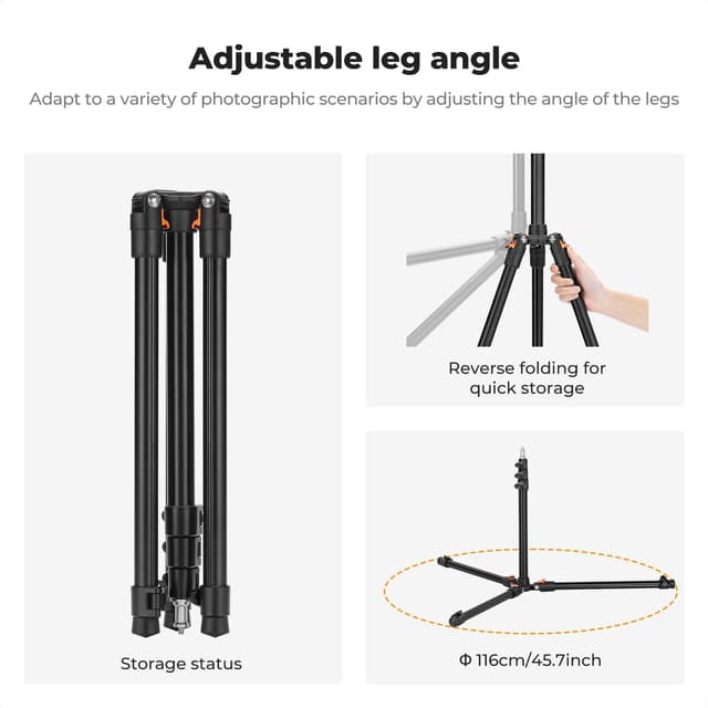 Thumbnail 5 de K&F CONCEPT Extendable Photography Stand 2m
