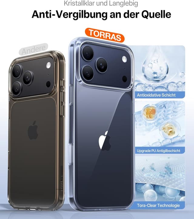 Thumbnail 6 de TORRAS Diamond iPhone 17 Pro Max Hülle, transparent