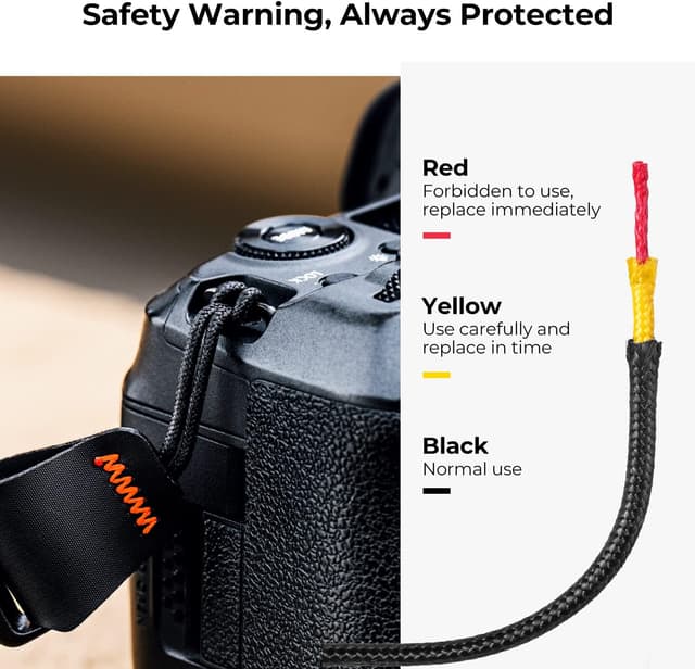 Detalle 2 de K&F CONCEPT Correa de muñeca para cámara 7,5–16,5 cm