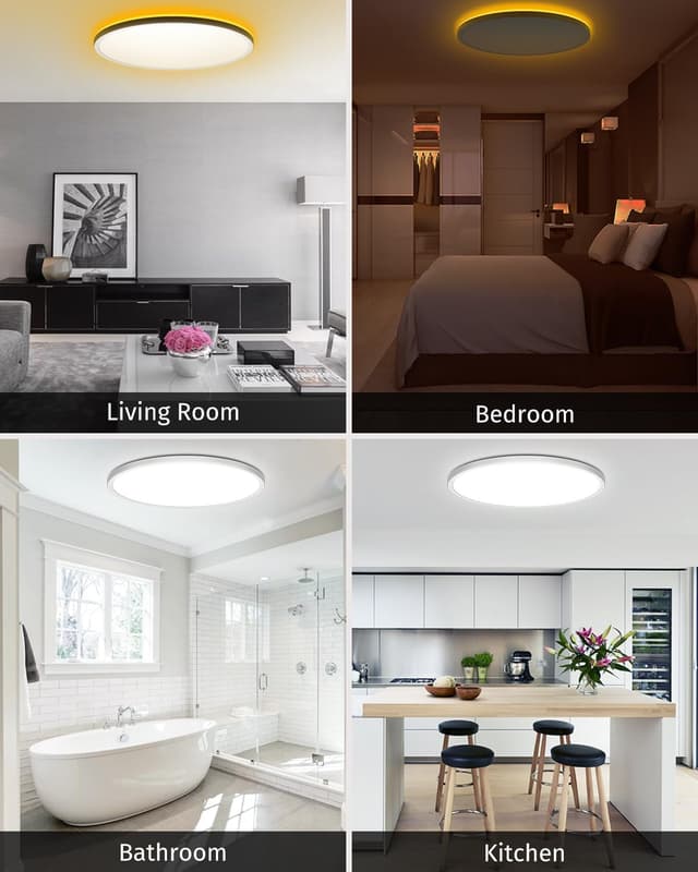 Thumbnail 6 de Bowfar LED Deckenleuchte 24W 2800LM