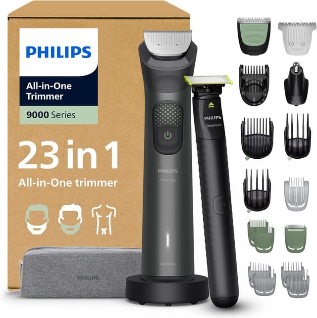 Detalle de PHILIPS Multigroom 9000 Barttrimmer 27 LĂ€ngen đȘ