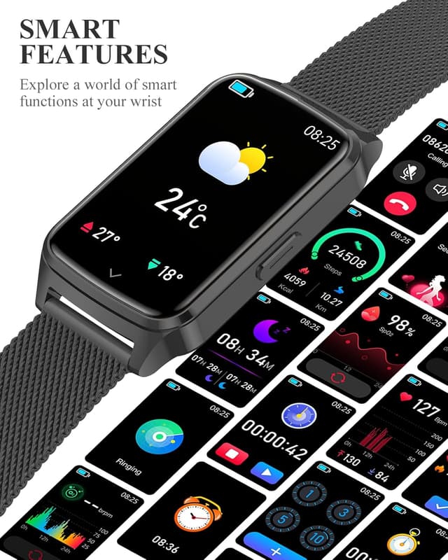 Thumbnail 6 de paybay Fitness Tracker Watch (IP68) with Step Counter, Sleep Monitor & 110+ Sports