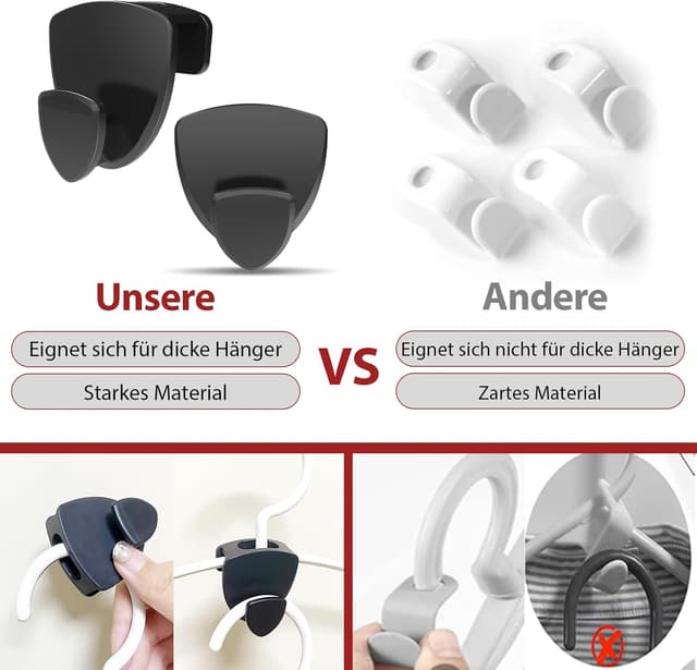 Detalle 2 de Kleiderbügel Organizer 70 Stück bis 20 kg