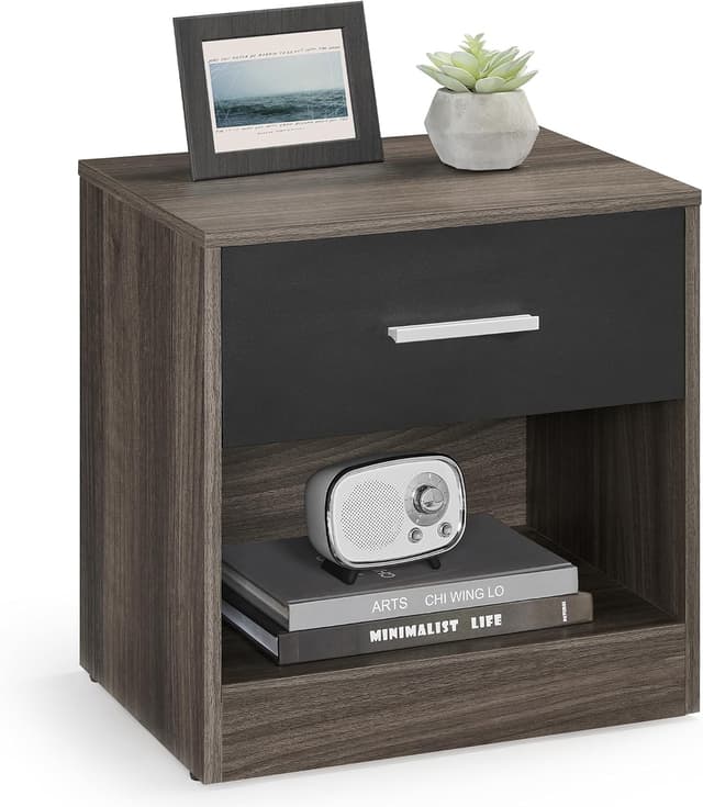 Thumbnail 5 de VASAGLE LET819T67 Comodini set 2 con cassetto e ripiano