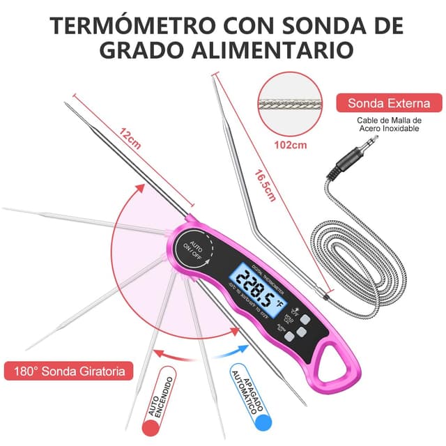 Thumbnail 3 de CIRYCASE Termometro Cocina sonda 102cm