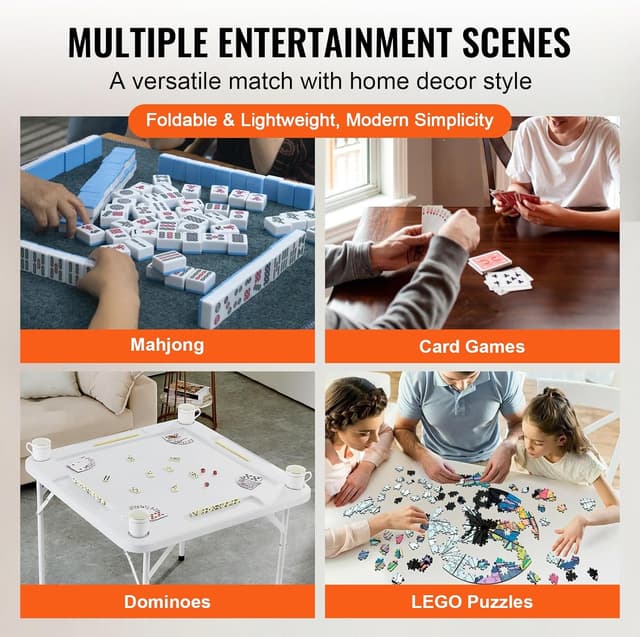 Thumbnail 5 de VEVOR Mahjong Table 35.4-inch folding 4‑player table 🎲