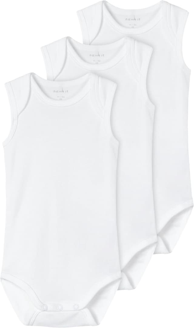 Imagen de NAME IT Unisex Baby Nbnbody 3p Tank White 3er Pack en OfertitasTOP