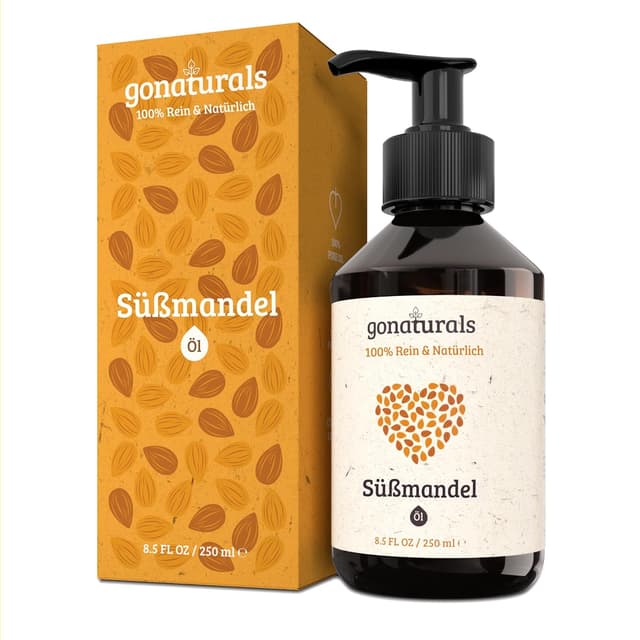 Detalle de GoNaturals Natürliches Süßmandelöl 250 ml