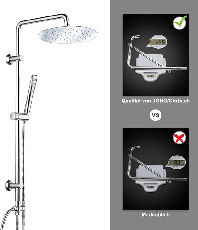 Detalle 2 de Görbach Regendusche Duschset 25 cm D25