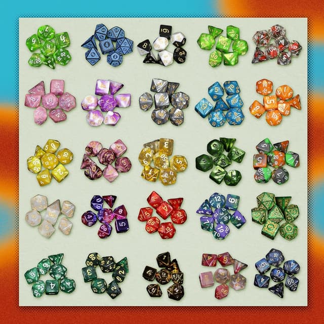 Detalle de 1985 Games Mystery Dice Set of 7 Polyhedral Dice (Mystery Pack of 1)