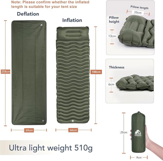 Thumbnail 1 de Unigear Ultralight inflatable sleeping pad