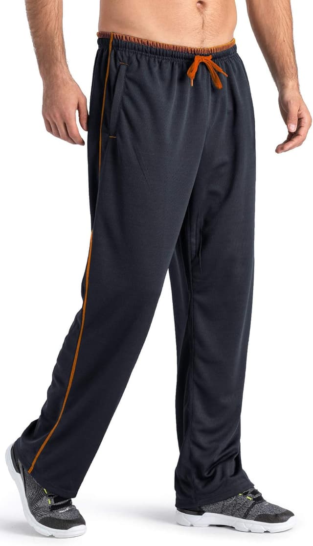 Detalle 2 de MAGCOMSEN Mens Tracksuit Bottoms Lightweight Quick-Dry Joggers with Zip Pockets
