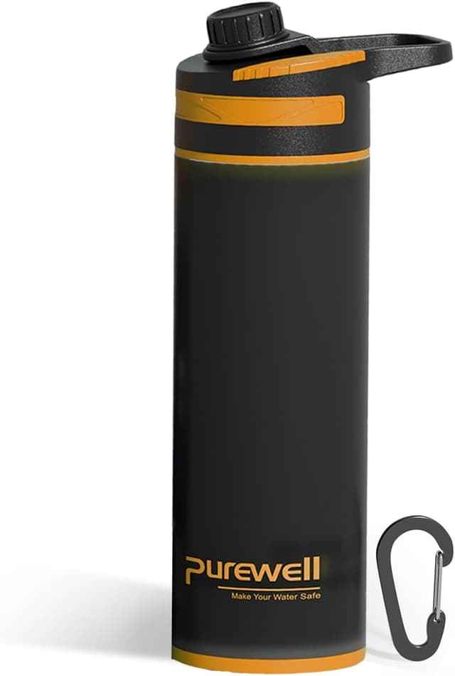 Thumbnail 6 de Purewell Press-Filter-Flasche 500 ml – Trinkflasche mit Druck-Filtersystem und 0,01 µm UF-Membran