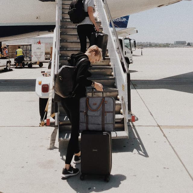 Thumbnail 6 de S-ZONE borsa porta abiti da uomo in vera pelle con finiture in tela per viaggi brevi e viaggi d’affari