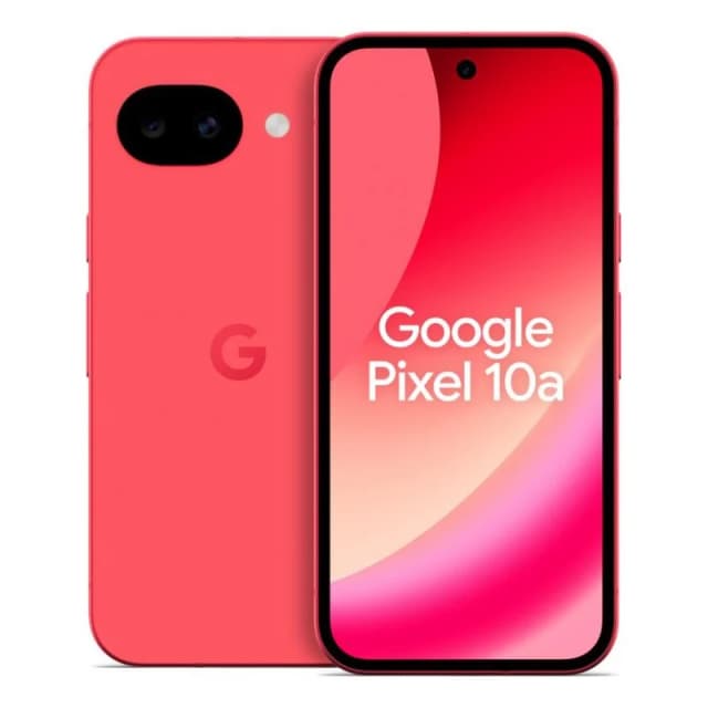 Detalle de Google Pixel 10a 5G de 8GB/128GB con pantalla de 6,3" en rojo