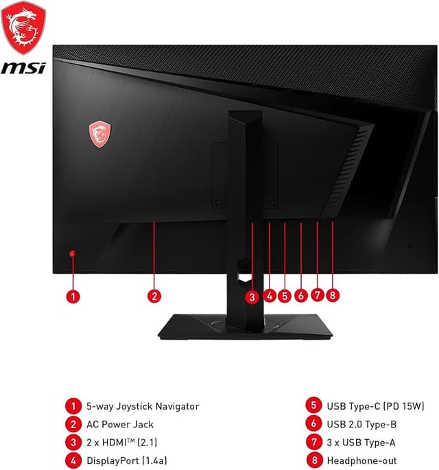 Thumbnail 5 de MSI Mag 322UPF Monitor Gaming 32" UHD, 160Hz, HDR, USB-C