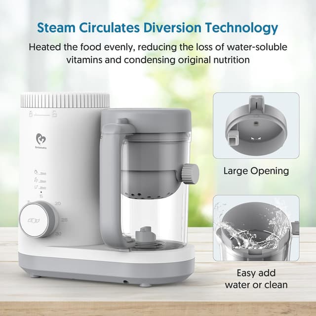 Detalle 2 de Bellababy Baby Food Maker with Reversible Steam Basket