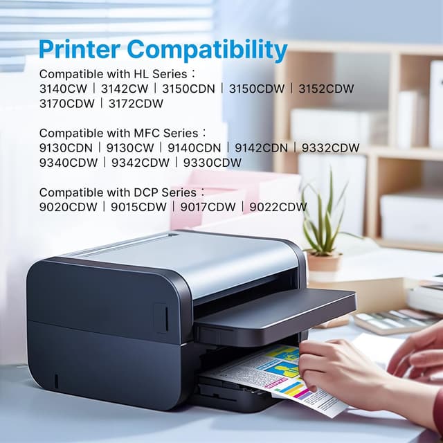 Detalle 2 de Uniwork TN241/TN245 kompatible Toner im 5er-Pack für Brother MFC/DCP/HL (für ca. 2.500 bzw. 2.200 Seiten)