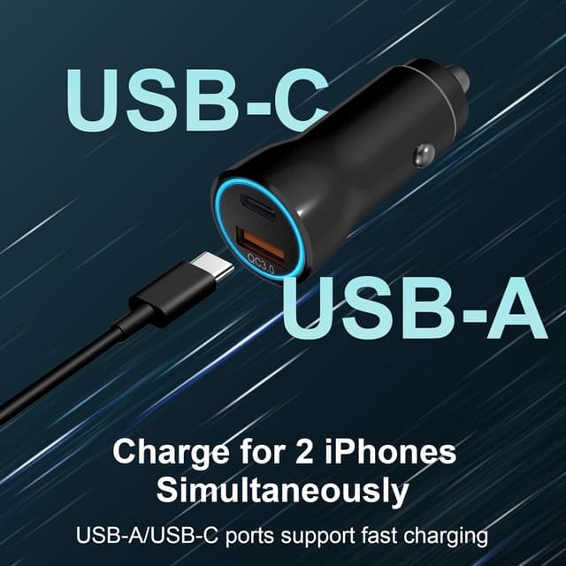 Thumbnail 4 de iPhone 17 Car Charger 43W Fast Charging