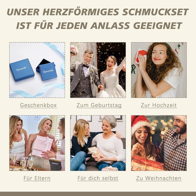 Thumbnail 6 de Bewenda Ohrringe Silber 925 Stecker mit Zirkonia (4/5/6 mm) – Hypoallergen, Schlafen-geeignet in Geschenkbox