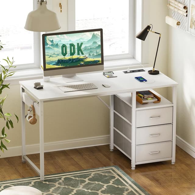 Thumbnail 1 de ODK Schreibtisch 120x48x75,5 cm mit 3 Schubladen