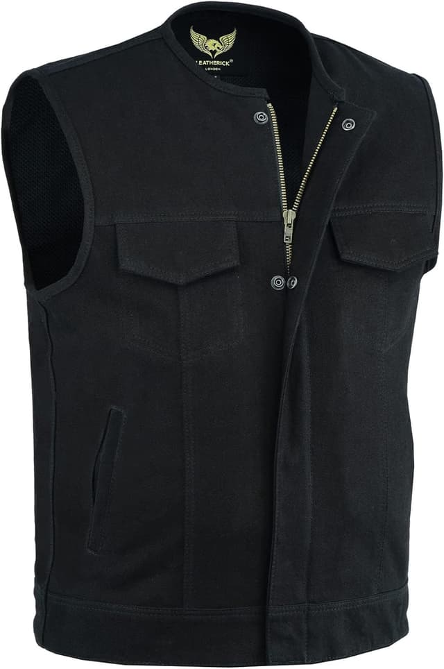 Imagen de Leatherick SOA Gilet sans col en denim 2XL en OfertitasTOP